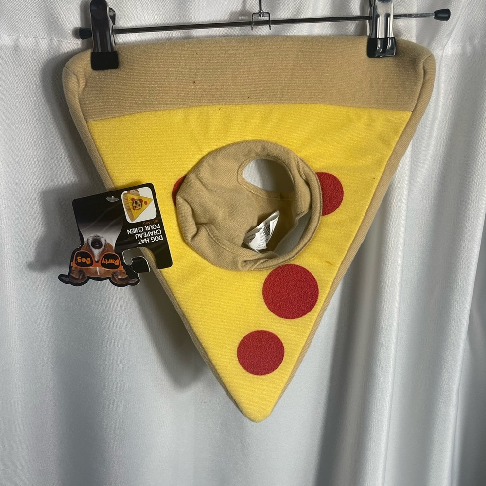 Pizza Slice Dog Costume 1 Pc NWT M/L Halloween Dress Up Party Dog